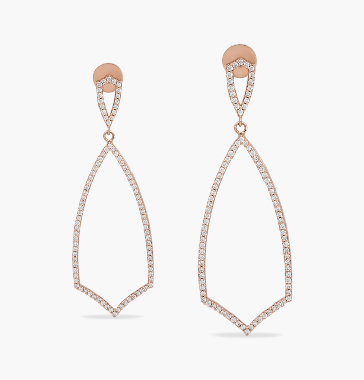 the wide leaf earring